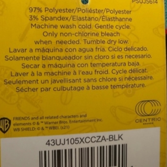 4/$30 New Pair Of Gray "Friends" Socks - Size 4-10 - Picture 4 of 4